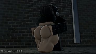 Alleyway sex | Roblox Sex with a follower (76)